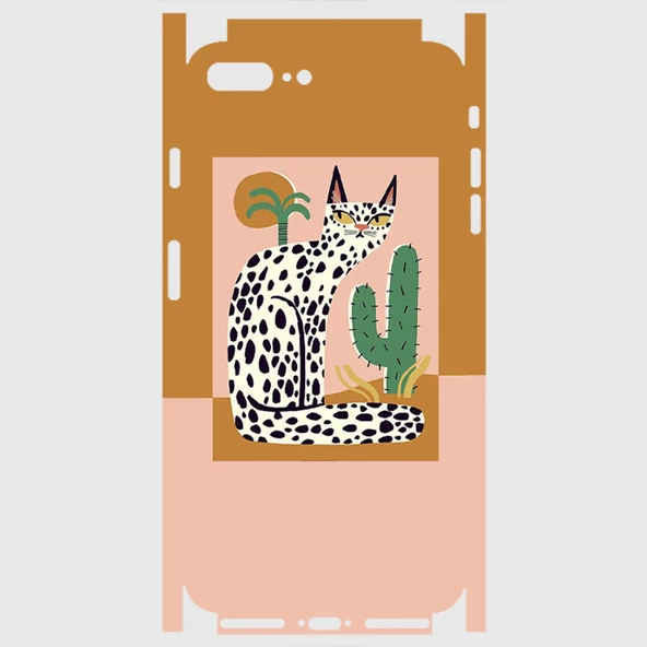 iPhone 8 Plus Telefon Kaplama - With Cats