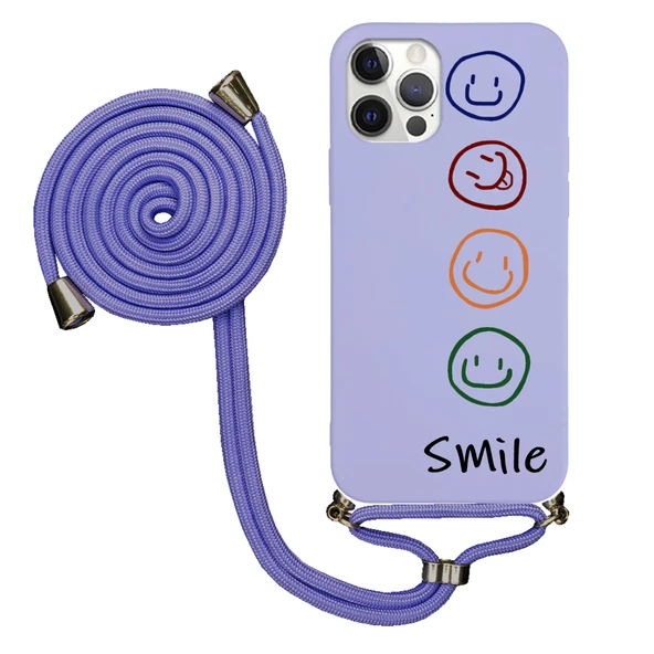 iPhone 12 Pro İpli Lansman Kılıf - Smile