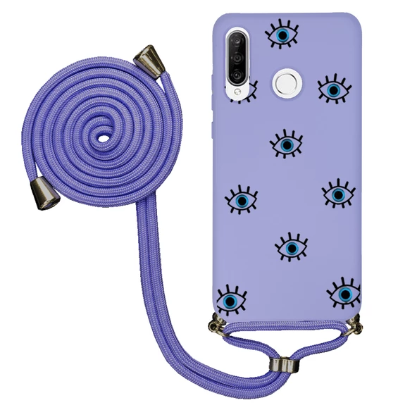 Huawei P30 Lite İpli Lansman Kılıf - Gözler - 2