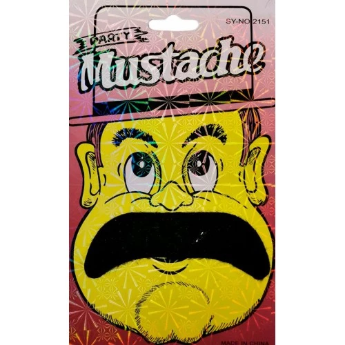 Siyah Renk Yapışkanlı Pala Bıyık ürün görseli