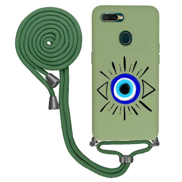Oppo A5s İpli Lansman Kılıf - Eyes 2 - 2
