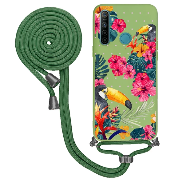 Realme 6İ İpli Lansman Kılıf - Tropical - 2