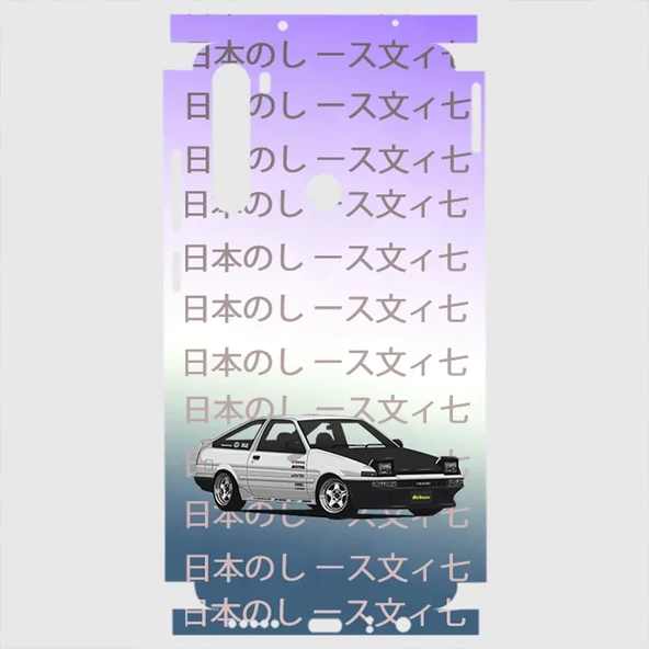 Xiaomi Redmi Note 8 Telefon Kaplama - Haci Roku AE86 JDM