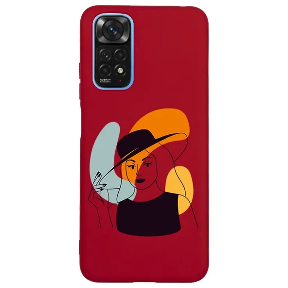 Xiaomi Redmi Note 11 Pro 5G Lansman Kılıf - Art Woman 4