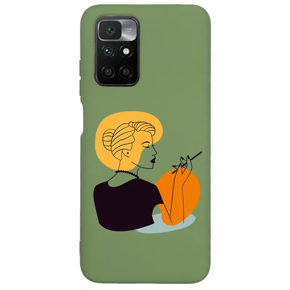 Xiaomi Redmi 10 Lansman Kılıf - Art Woman 2