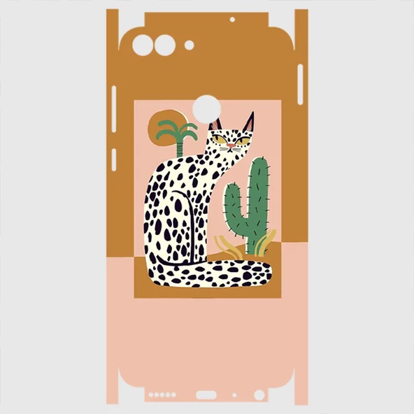 Huawei P Smart Telefon Kaplama - With Cats