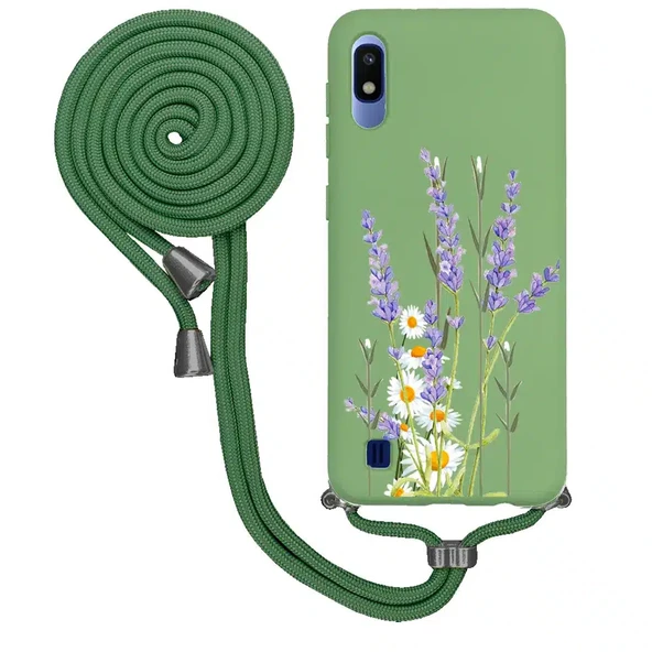 Samsung M10 İpli Lansman Kılıf Lavanta Mix