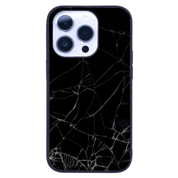 iPhone 14 Pro Tamperli Glossy Cam Kapak - Broken 2