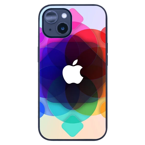 iPhone 14 Tamperli Glossy Cam Kapak - Logo 7 - 2