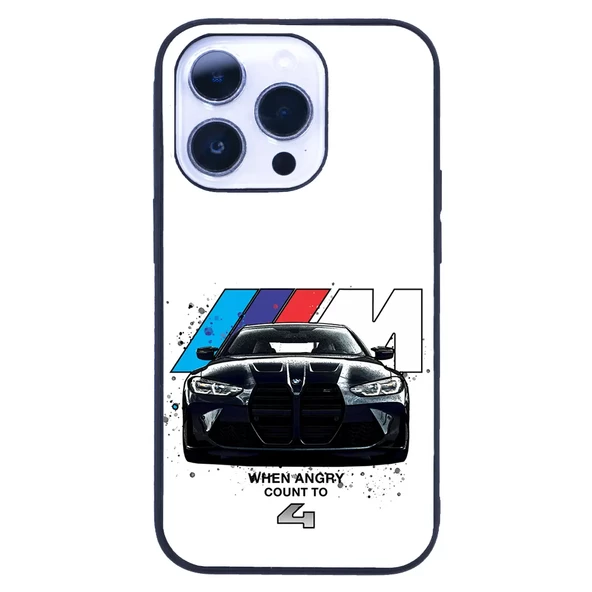 iPhone 14 Pro Max Tamperli Glossy Cam Kapak - BMW 6