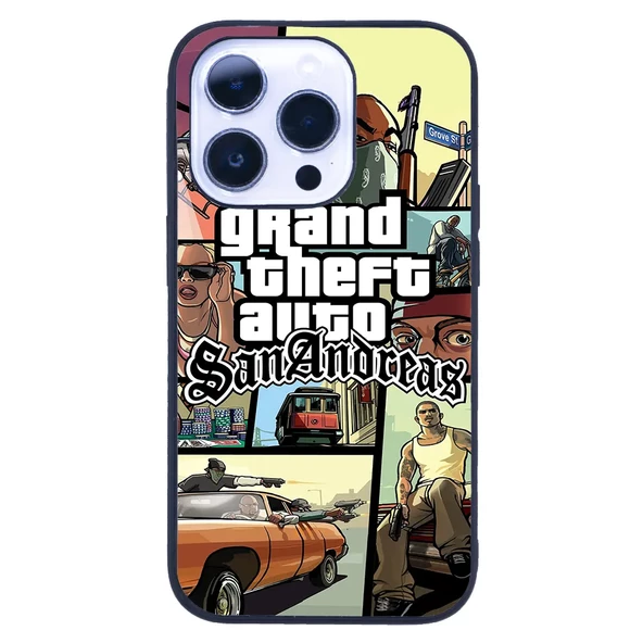 iPhone 14 Pro Max Tamperli Glossy Cam Kapak - GTA