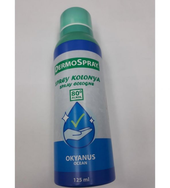 Dermospray Okyanus Ocean Sprey Kolonya 80 Derece 125 ml