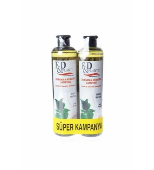 F&D Plantix Isırgan ve Keratin Şampuan 700 ml 2li