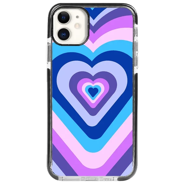 iPhone 11 Impact Case - Renkli Kalp
