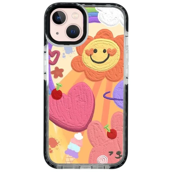 iPhone 13 Impact Case - Pastell - Resim 2