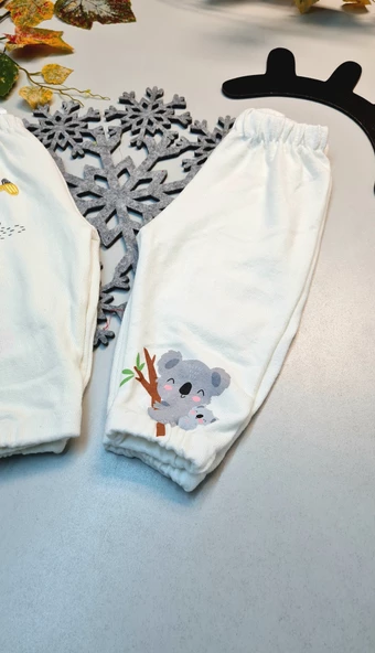 İkili Krem Pijama Altlar (BEBE) - 2