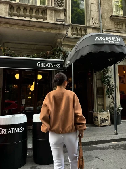 Kaşe Kaşmir CEKET - Kahve