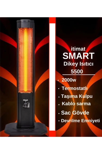 İtimat 5500 Mega Xxl Smart Devrilme Emniyetli 2000W Isıtıcı - 3