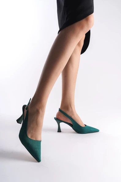 Serenity Kadın Topuklu Ayakkabı Yeşil Renk TR150Y19K - Resim 2
