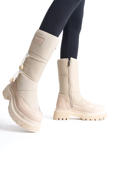 Serenity Kadın Günlük Kalın Tabanlı Karbotu Krem Renk TR001K07B - 5