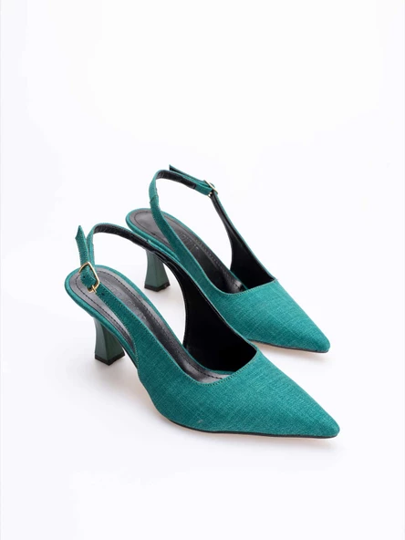 Serenity Kadın Topuklu Ayakkabı Yeşil Renk TR150Y19K - Resim 3