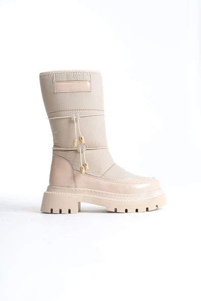 Serenity Kadın Günlük Kalın Tabanlı Karbotu Krem Renk TR001K07B - 2