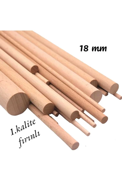 değerli hobi  Ahşap Kavale Çıta Çubuk Kavela 1, Kalite 18 Mm 50 Cm 5 Adet