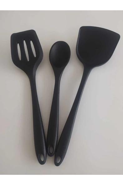 ncy  Yanmaz Yapışmaz Komple Silikon Spatula Takımı 3'lü