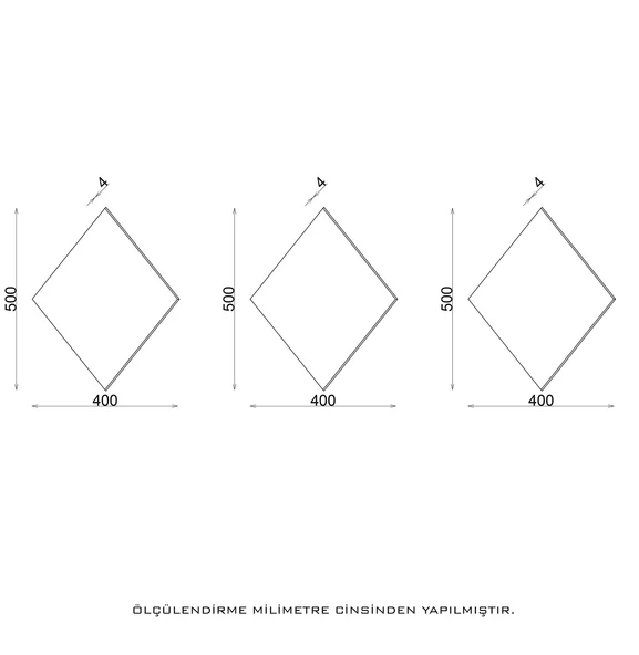 FİYA Baklava Model Dekoratif Ayna - 4