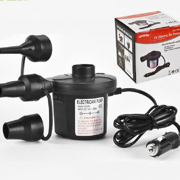 12V Araç Çakmağından Çalışan 3 Başlık Çift Fonk. Elektrikli Pompa - 8