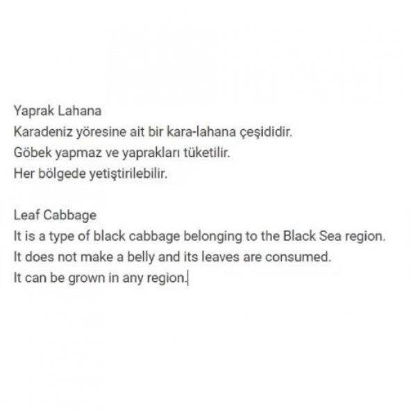 ATA TOHUMU YÖRESEL KARA LAHANA (Karadeniz Lahanası, Yaprak Lahana) 500 ADET TOHUM - 2