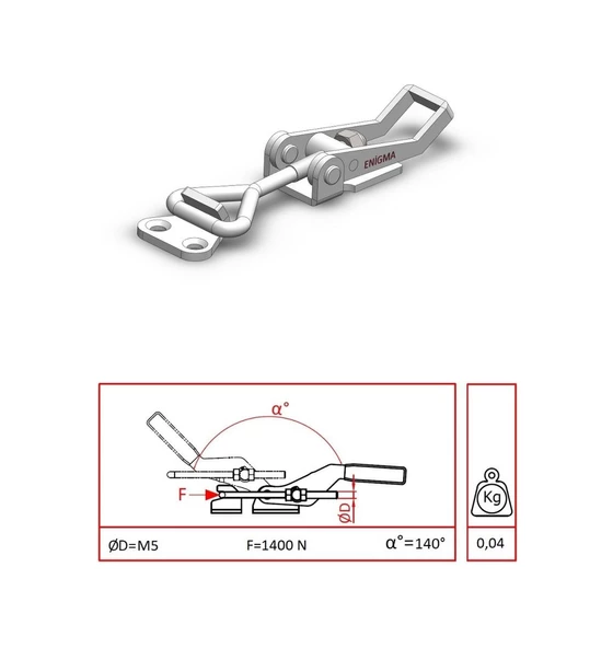 Kaput Kilidi Gerdirme Aparatı 93805 Y Galvaniz