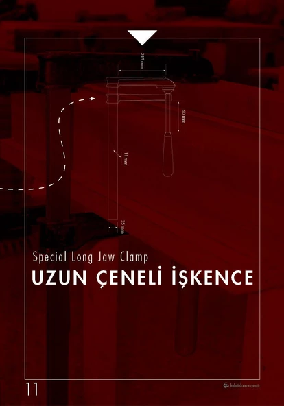 BULUT Uzun Çeneli İşkence 80 cm - 800x215 mm - 3