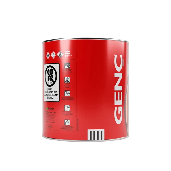 Genç Selülozik Parlak Ahşap Boyası 9123 Siyah 2.5 l - 4