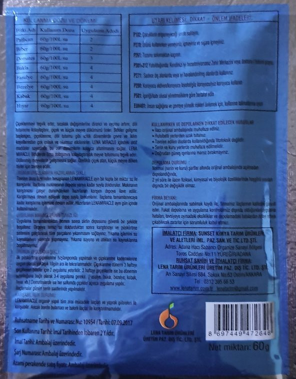 LENA MIRACLE BGD Hormon 60 GR - 2