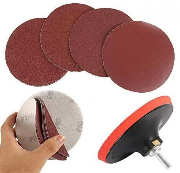 Cırt Zımpara Seti + Matkap Aparatı 115 mm (26 Parça) - 3