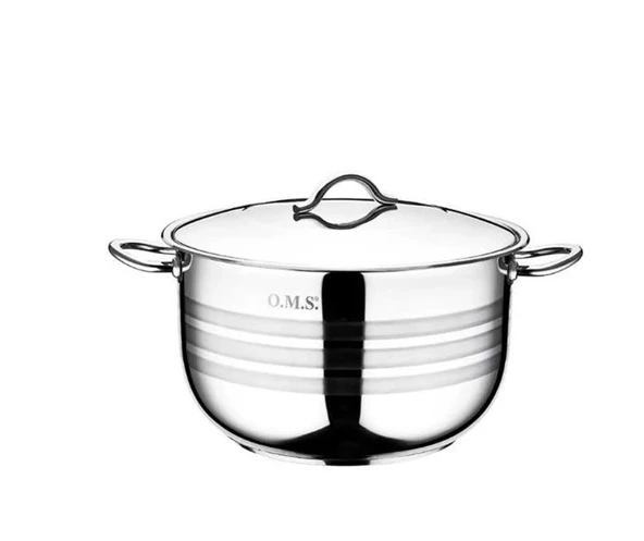 Oms 2005 Silver Çelik Derin Tencere 40 x 23 cm