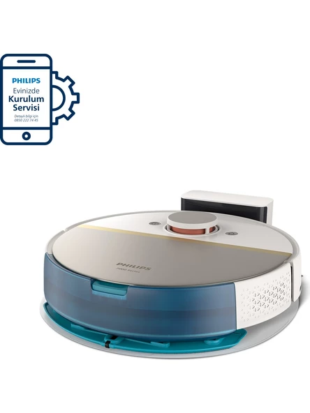 Philips HomeRun 7000 Serisi Aqua XU7000/02 Beyaz Gold Akıllı Robot Süpürge