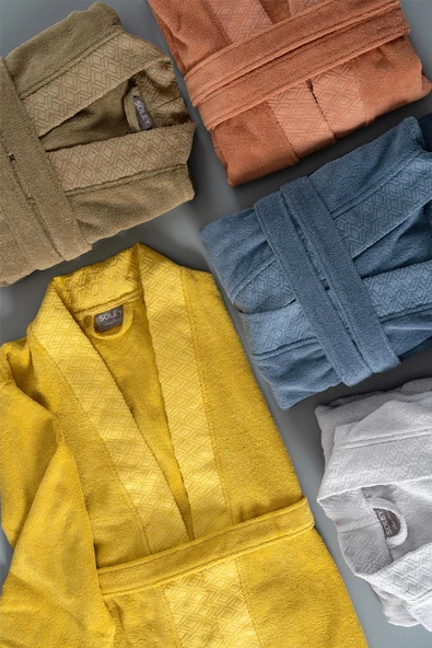 Soley | Soprano | %100 Pamuklu Premium Bornoz - 7