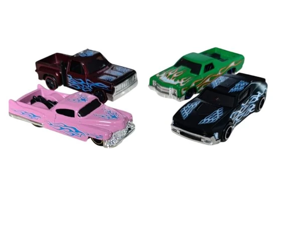 FY03-01H KİNGS TOY DIE CAST CAR 4 LÜ METAL ARABA 8 cm - 5