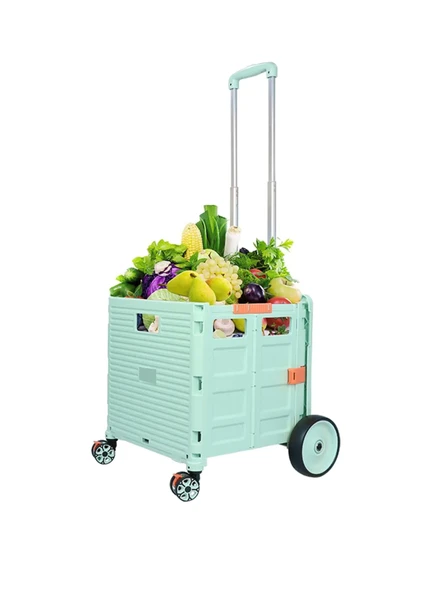 Germany Style Katlanabilir Portatif Pazar ve Market Arabası 40 kg - 2