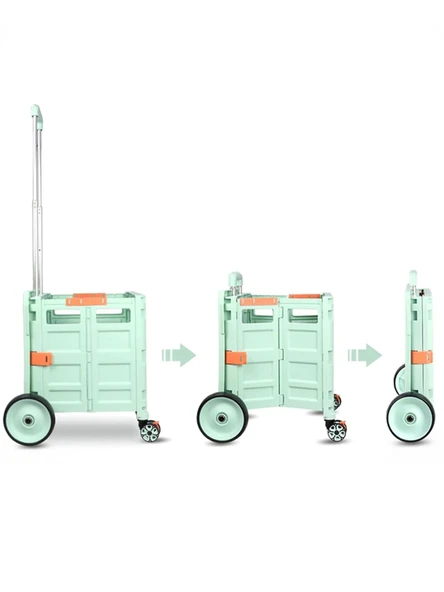 Germany Style Katlanabilir Portatif Pazar ve Market Arabası 40 kg - 4