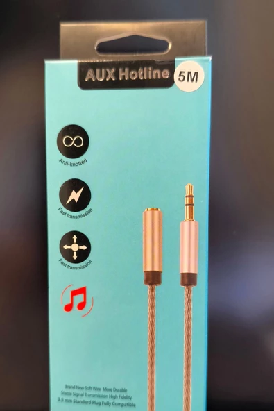 leasertech Aux Kablo Uzatma 3.5m Jack Aux Hotline 5 Metre - 3