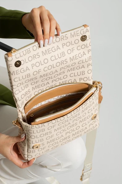 Kadın Postacı Çanta Çapraz Askılı Vegan Deri Omuz Çantası 27*19 Cm Suni Deri Mega Bag Kol Çantası - 8