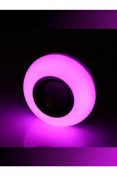 Rollovie Bluetooth Music Bulb Akıllı Hoparlör Led Işıklı Uzaktan Kumandalı Müzikli Ampul 7 Renk Işıklı - 4
