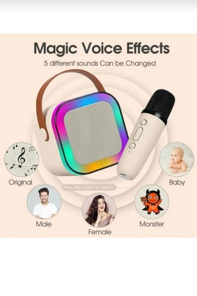 Kensa Karaoke Mikrofon Hoparlör Seti