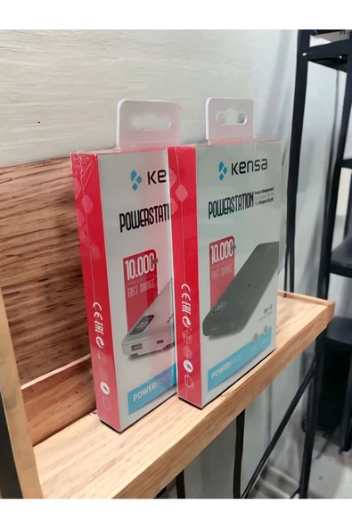 Kensa Powerbank Yeni Nesil Dijital Göstergeli Kendinden Kablolu 10.000 mAh  Ultra Hızlı 22.5 W USB-C ve LN - Resim 3