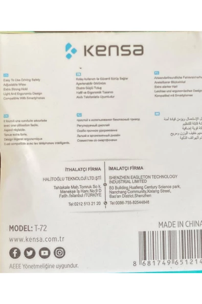 Kensa T-72 ARAÇ İÇİ TELEFON TUTUCU - 3
