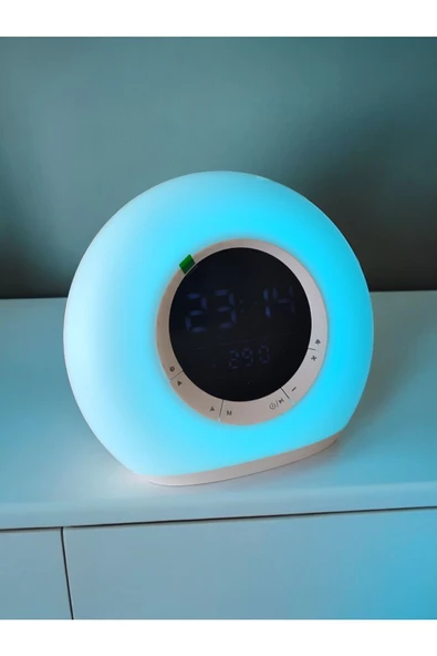 Kensa HOPARLÖR P11 BLUETOOTH TERMOMETRE SAAT VE SAATÇALAR LED MÜZİK ÇALAR RENKLİ AMBİYANS VE IŞIKLAR - 5