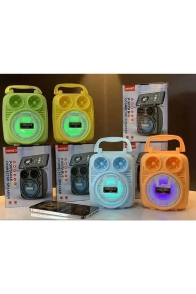 Universal Kimiso Taşınabilir Bluetooth-aux-usb Sd Kartlı Hoparlör Rgb Işıklı Fm Radyo - 4